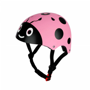 Casque vélo enfant coccinelle rose